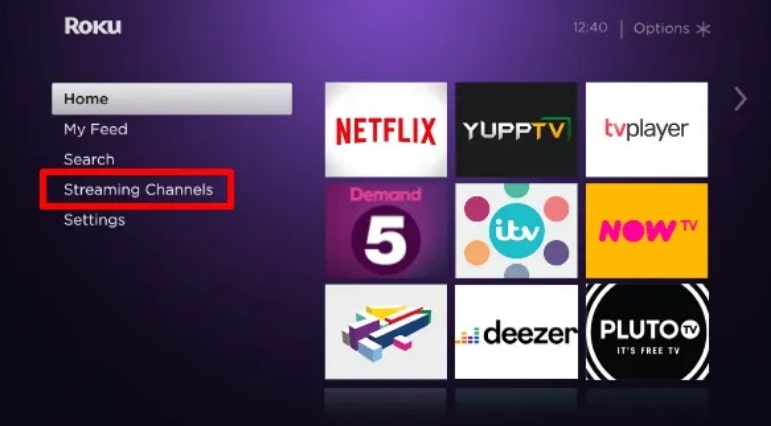 how do i delete an app on roku