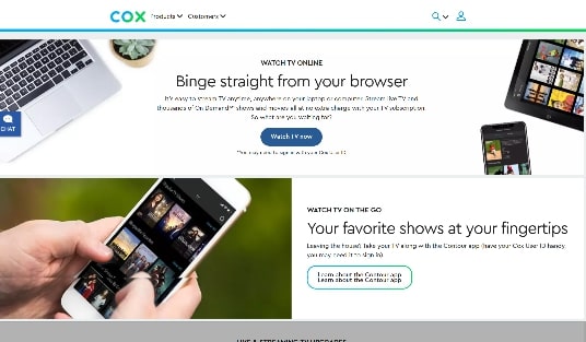  Cox Contour website.