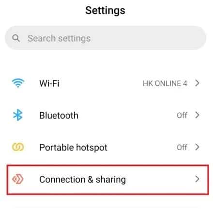connection and sharing