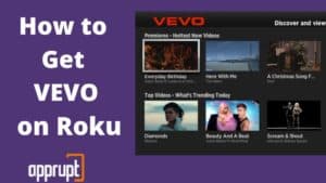 how to get Vevo on roku