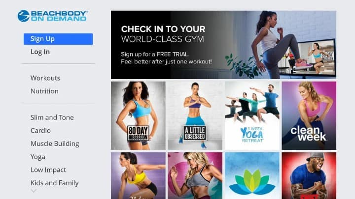 sign up for beachbody on demand on roku tv