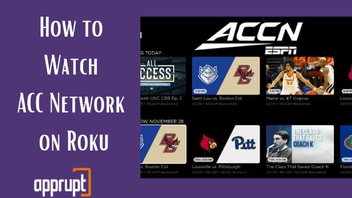 How to Watch ACC Network on Roku