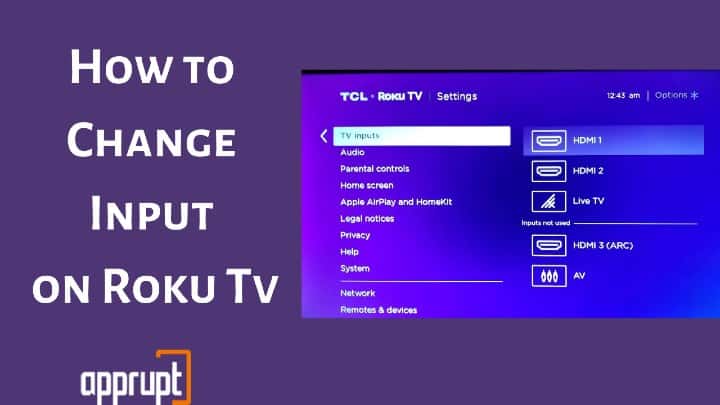 change input on roku tv