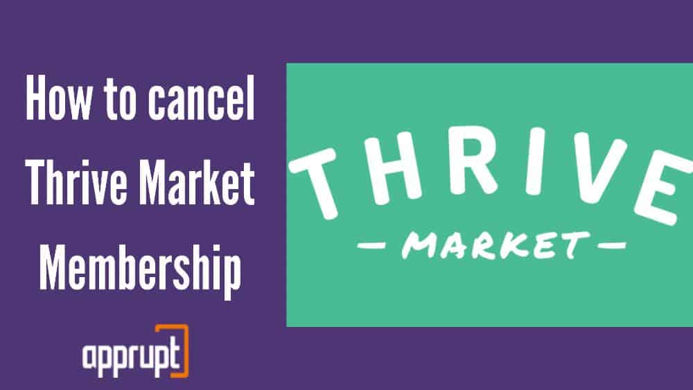 How to cancel Thrive Market membership